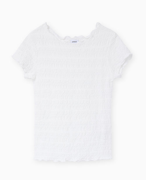 T-shirt manches courtes en maille reliefée - PIMKIE - 4