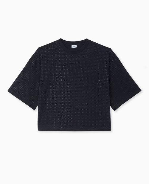T-shirt manches courtes avec strass en all over - PIMKIE - 4