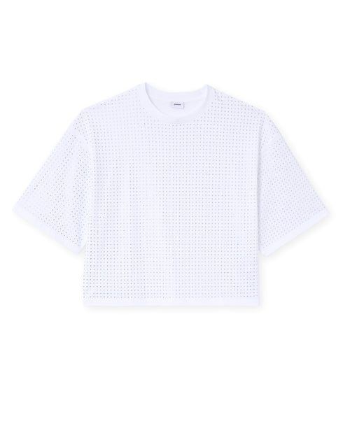 T-shirt manches courtes avec strass en all over - PIMKIE - 4