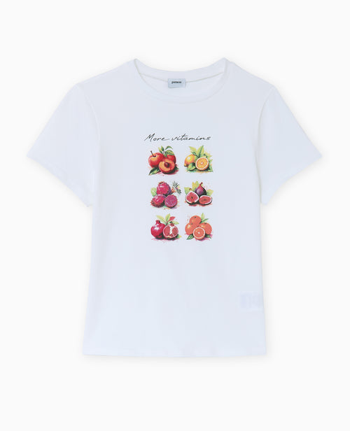 T-shirt manches courtes avec print devant - PIMKIE - 4