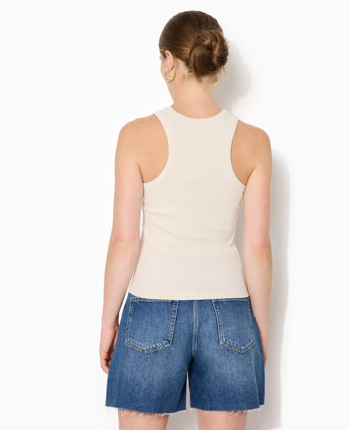 Débardeur en maille côtelée avec motif en strass - PIMKIE - 6