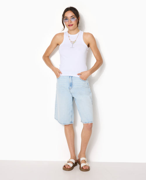 Débardeur en maille côtelée avec motif en strass - PIMKIE - 5