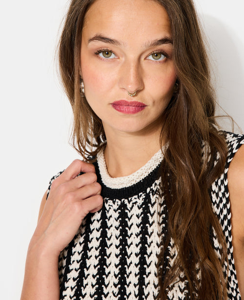 Pull sans manches avec franges - PIMKIE - 2