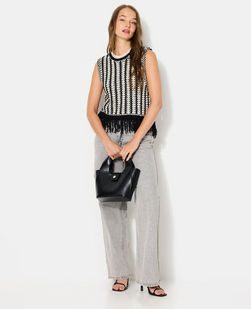 Pull sans manches avec franges - PIMKIE - 3