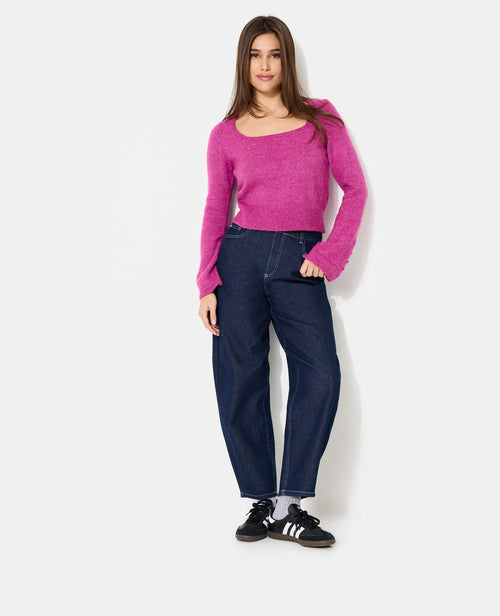 Pull encolure carrée avec manches flare - PIMKIE - 3