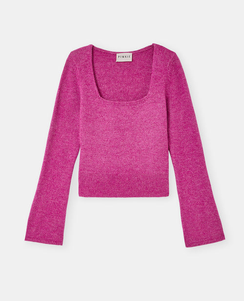 Pull encolure carrée avec manches flare - PIMKIE - 4