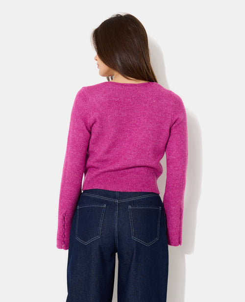 Pull encolure carrée avec manches flare - PIMKIE - 6