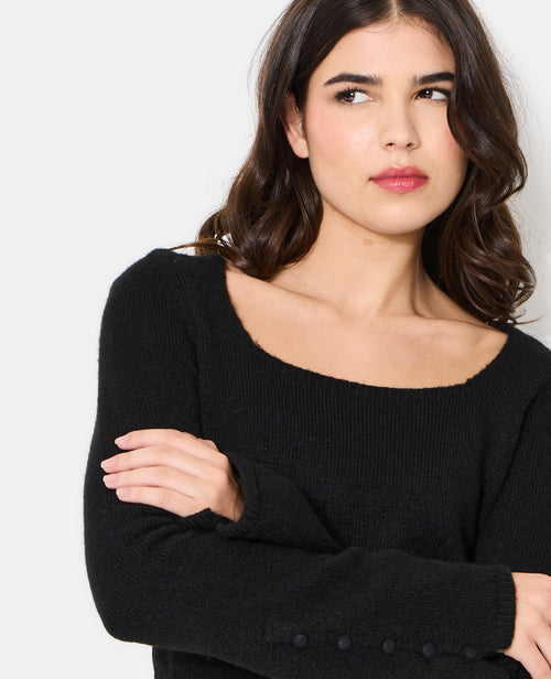 Pull encolure carrée avec manches flare - PIMKIE - 2