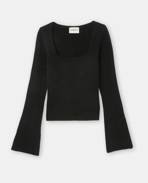 Pull encolure carrée avec manches flare - PIMKIE - 4