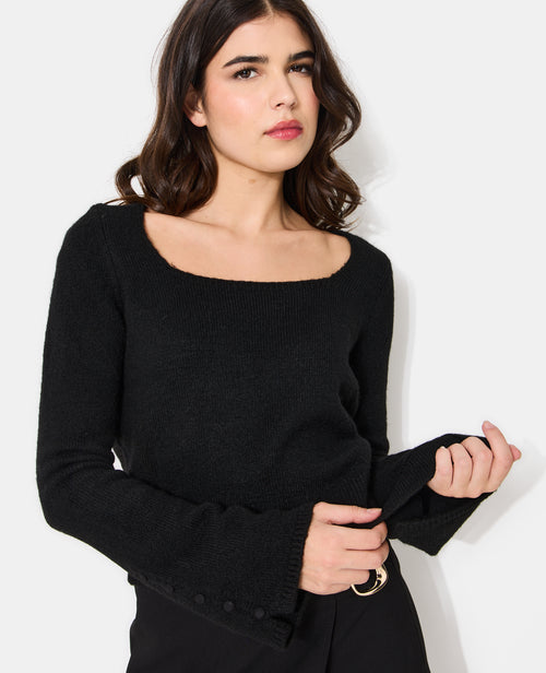 Pull encolure carrée avec manches flare - PIMKIE - 7