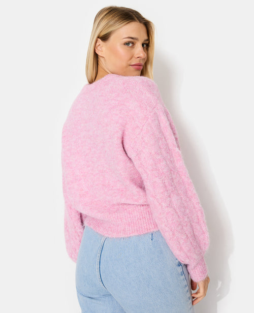 Pull ample avec manches en maille torsadée - PIMKIE - 6