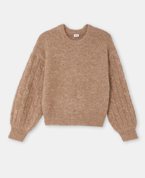 Pull ample avec manches en maille torsadée - PIMKIE - 4