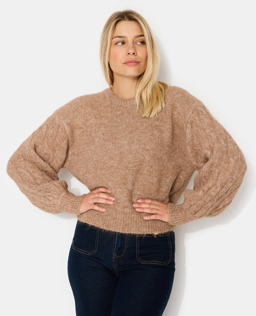 Pull ample avec manches en maille torsadée - PIMKIE - 5