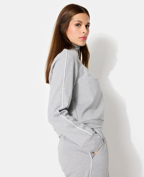 Sweat col camionneur esprit sport - PIMKIE - 1
