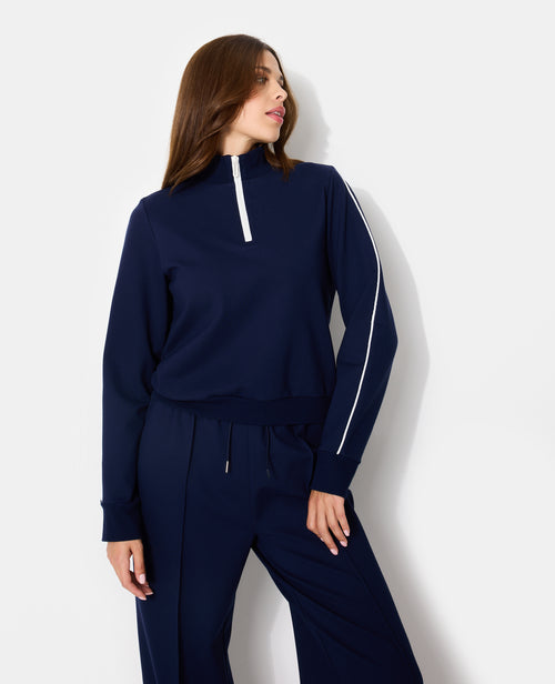 Sweat col camionneur esprit sport - PIMKIE - 1