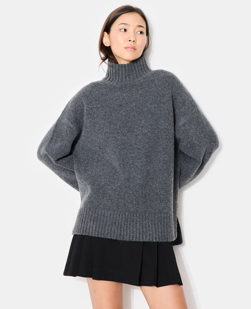 Pull oversize et droit avec col montant - PIMKIE - 5