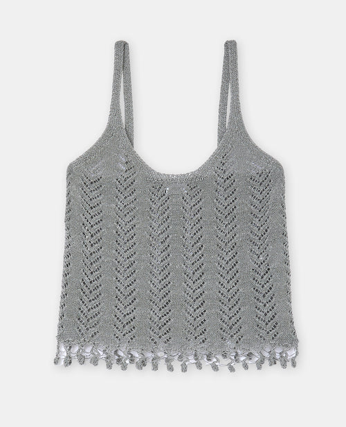 Top à bretelles en maille ajourée - PIMKIE - 4