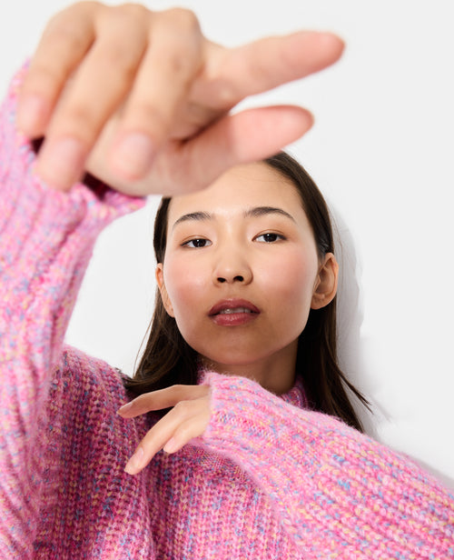 Pull oversize en grosse maille moulinée - PIMKIE - 8