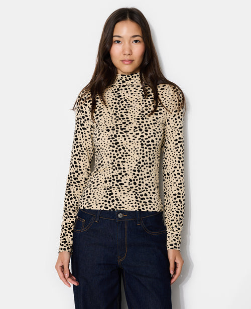 T-shirt manches longues motif léopard - PIMKIE - 5