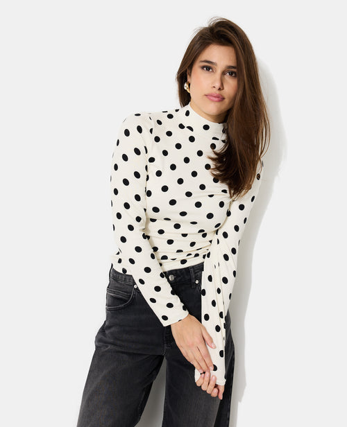 T-shirt manches longues motifs pois - PIMKIE - 1