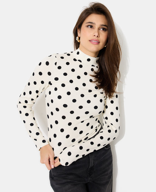 T-shirt manches longues motifs pois - PIMKIE - 5