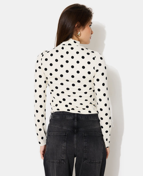 T-shirt manches longues motifs pois - PIMKIE - 6