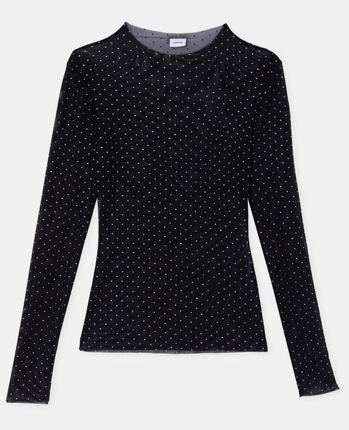 Top manches longues en voile avec mini-clous - PIMKIE - 4