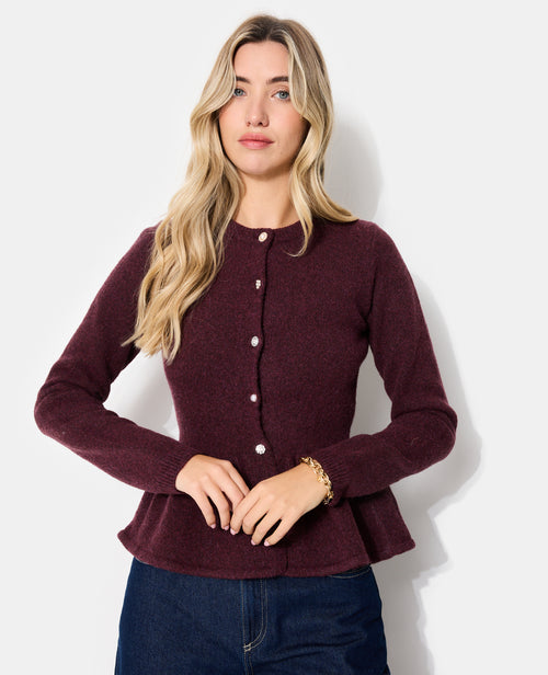 Gilet peplum avec boutons bijoux - PIMKIE - 5