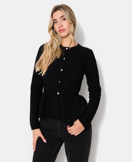 Gilet peplum avec boutons bijoux - PIMKIE - 1