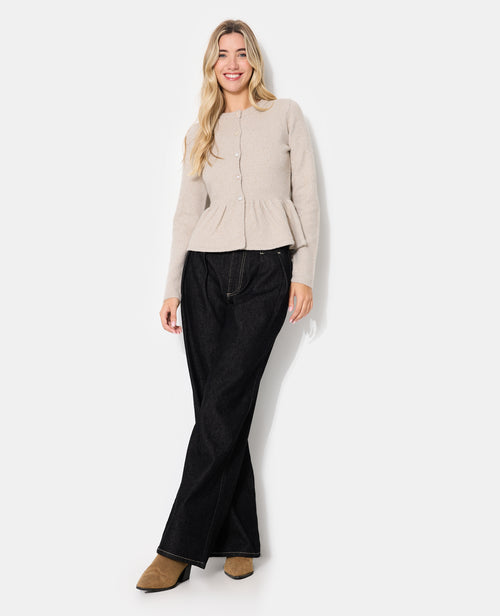 Gilet peplum avec boutons bijoux - PIMKIE - 3