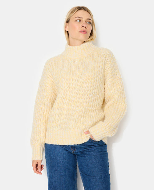 Pull grosse maille moulinée col montant - PIMKIE - 1