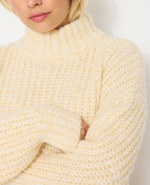 Pull grosse maille moulinée col montant - PIMKIE - 2