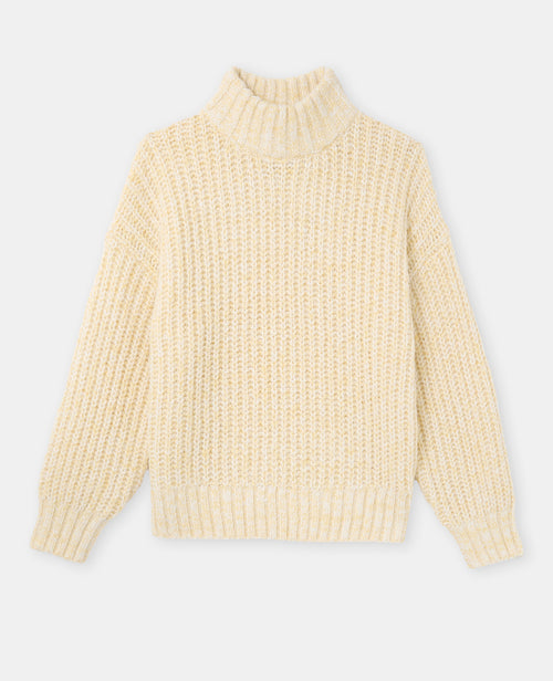 Pull grosse maille moulinée col montant - PIMKIE - 4