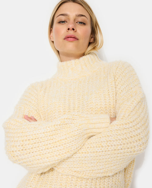 Pull grosse maille moulinée col montant - PIMKIE - 5