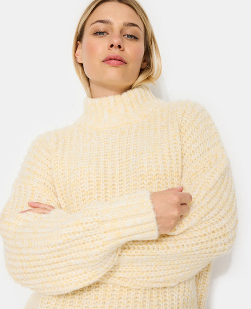 Pull grosse maille moulinée col montant - PIMKIE - 1