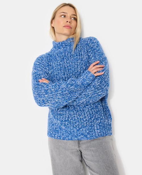 Pull grosse maille moulinée col montant - PIMKIE - 1