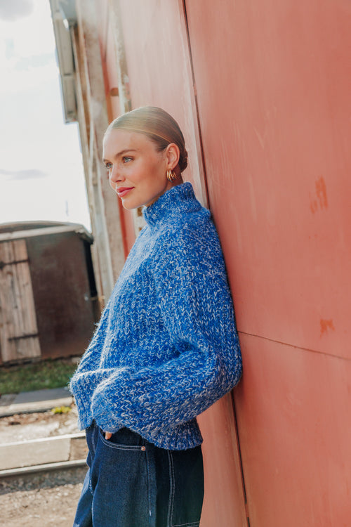 Pull grosse maille moulinée col montant - PIMKIE - 2