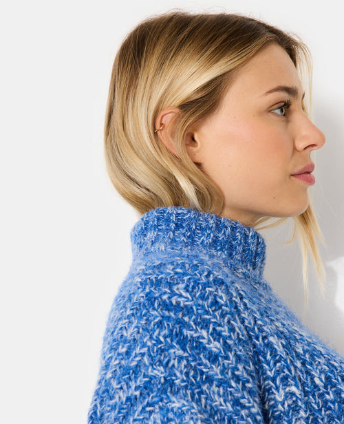 Pull grosse maille moulinée col montant - PIMKIE - 3