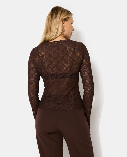 Top en dentelle avec manches flare - PIMKIE - 6