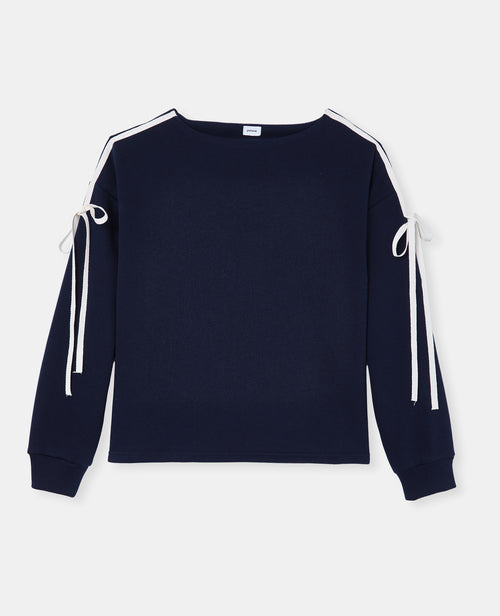 Sweat ample avec détail nœuds sur les manches - PIMKIE - 4