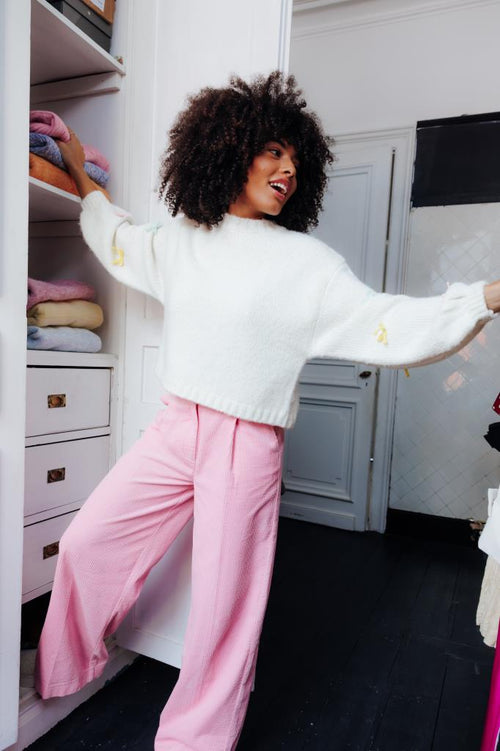 Pull manches amples avec nœuds multicolores - PIMKIE - 3