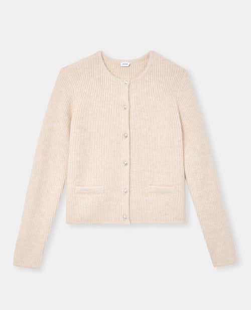 Gilet col rond avec boutons écussons - PIMKIE - 4