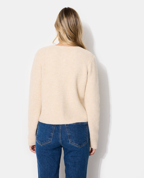 Gilet col rond avec boutons écussons - PIMKIE - 6