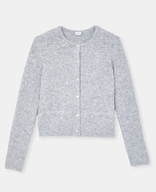 Gilet col rond avec boutons écussons - PIMKIE - 4