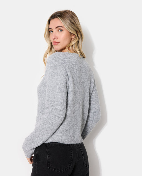 Gilet col rond avec boutons écussons - PIMKIE - 6