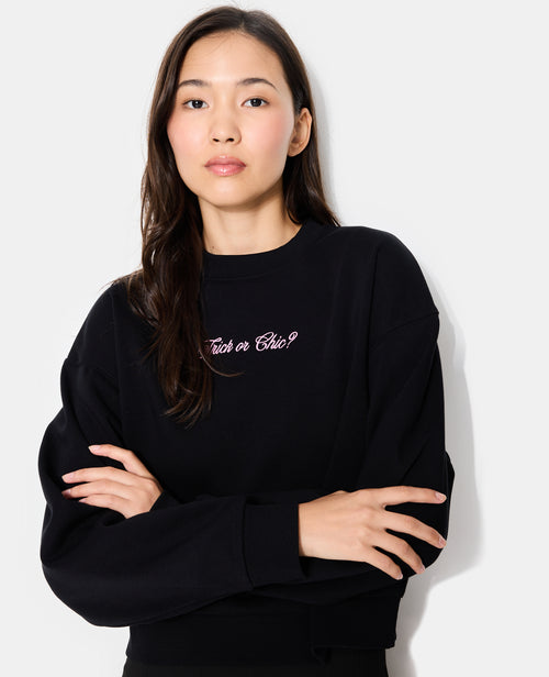 Sweat col rond avec broderie poitrine - PIMKIE - 2