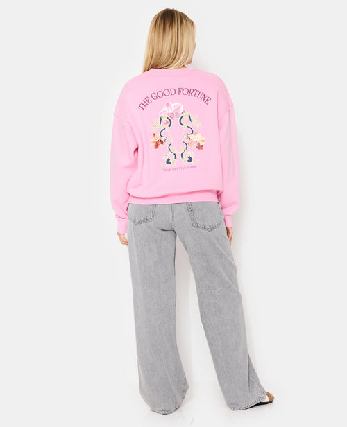 Sweat oversize avec print poitrine et dos - PIMKIE - 3