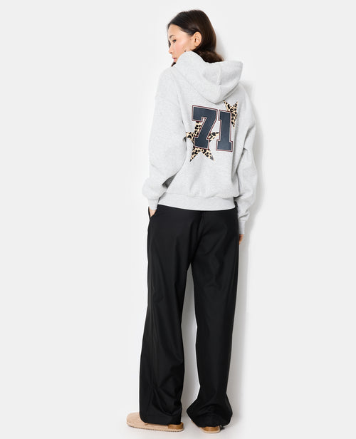 Sweat oversize capuche avec print poitrine et dos - PIMKIE - 3