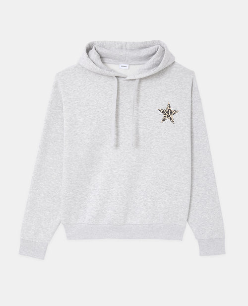 Sweat oversize capuche avec print poitrine et dos - PIMKIE - 4