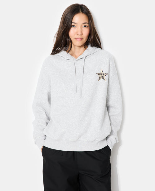 Sweat oversize capuche avec print poitrine et dos - PIMKIE - 5